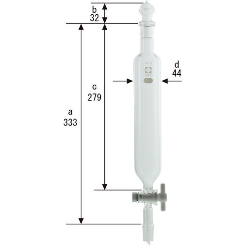 SIBATA SPC分液ロート 円筒形 PTFEコ