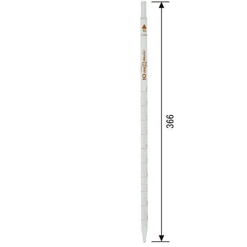 SIBATA メスピペット 先端目盛 大穴 10m