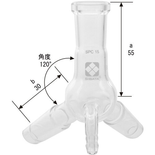 SIBATA SPC減圧連結管 二又 曲管球付 S