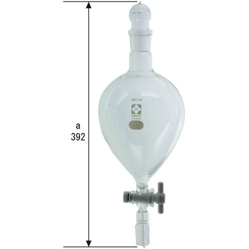 SIBATA SPC分液ロート PTFEコック付