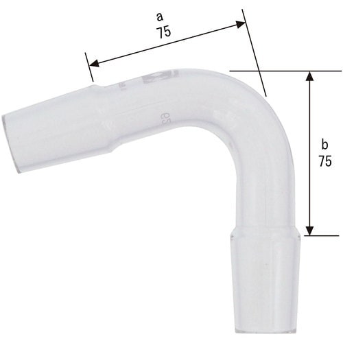 SIBATA SPC連結管 曲管 19 C型 75