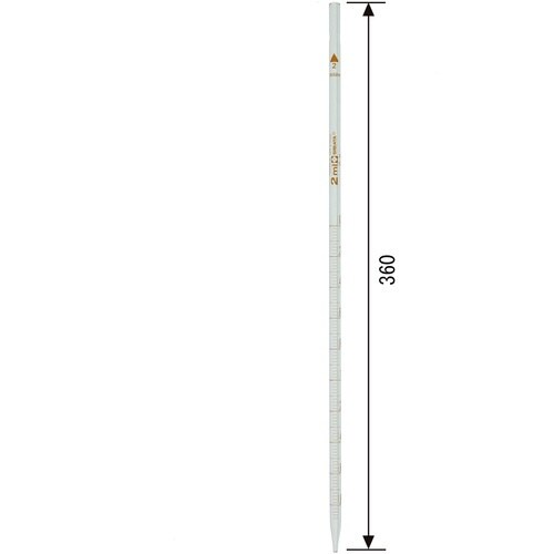 SIBATA メスピペット 先端目盛 大穴 2mL