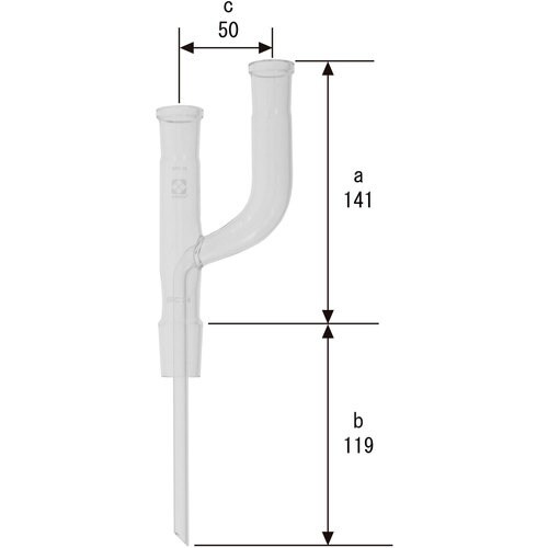 SIBATA SPC連結管 二又 ガス導入管付 S
