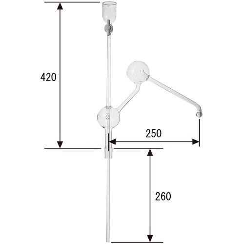 SIBATA SPC二連トラップ球 PTFEコック