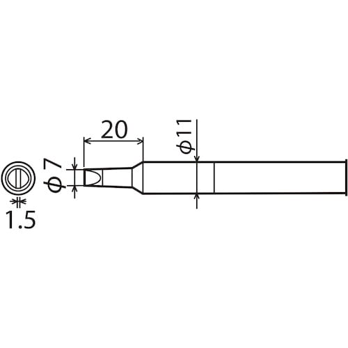 グット 替こて先7D型 CXR−100用