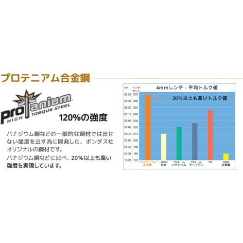 BONDHUS ボールポイント・ドライバー ゴール