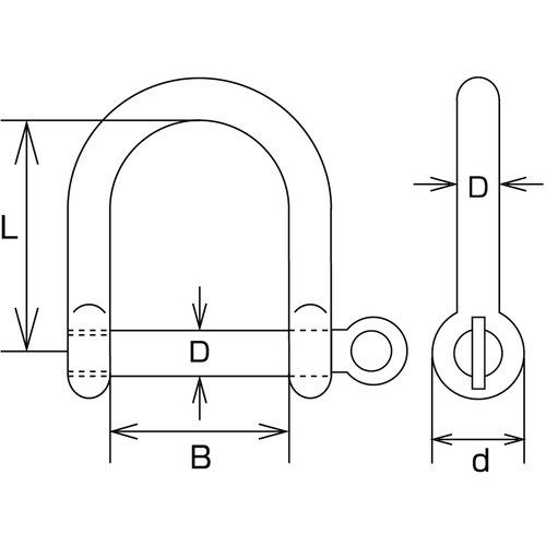 水本 ステンレス ワイドネジシャックル 長さ36m