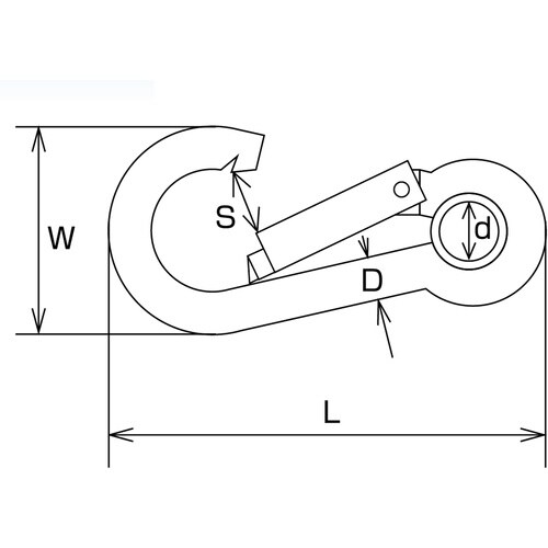 水本 Sフック ステンレス スナップフックA型(リ