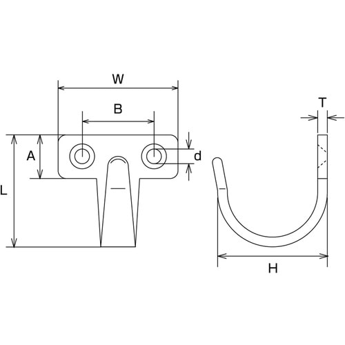 水本 ステンレス シートフックD型