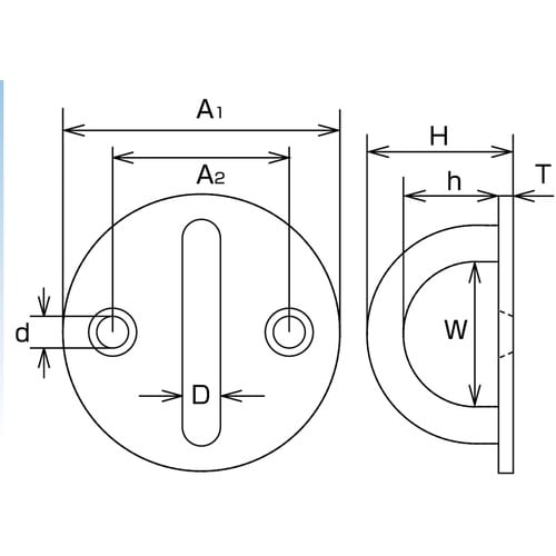 水本 アイプレート ステンレス ラウンドアイ 径4