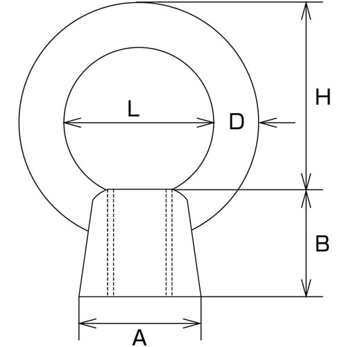 水本 ステンレス アイナット(ミリネジ) 捻子径M