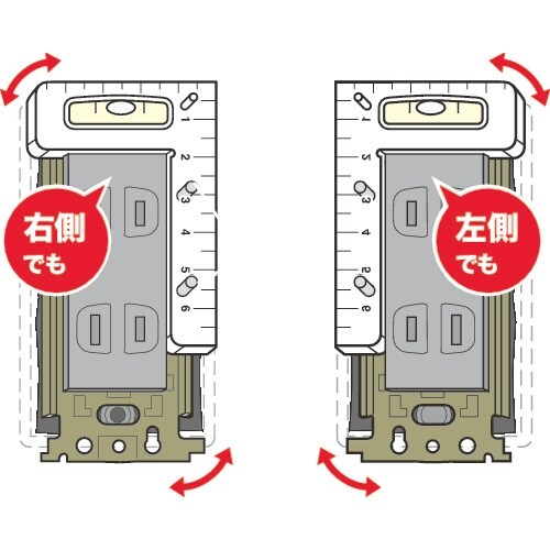 DENSAN コンセントレベルゲージ(左右兼用タイ