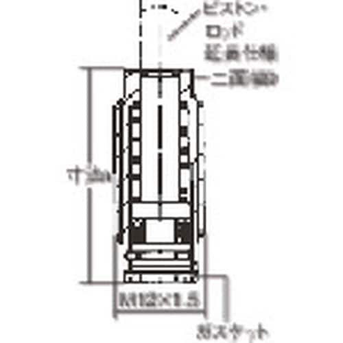 ROEMHELD ねじ付きクランプ・シリンダー (