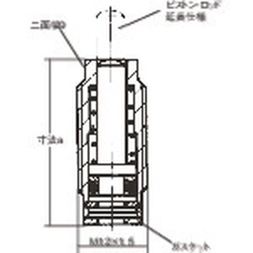ROEMHELD ねじ付きクランプ・シリンダー (