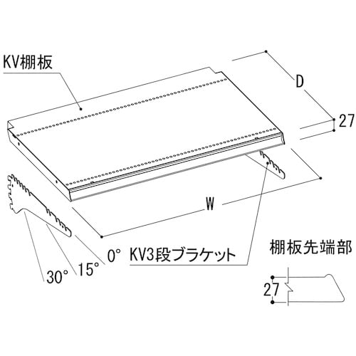 タテヤマアドバンス KV棚板セット W1200×D