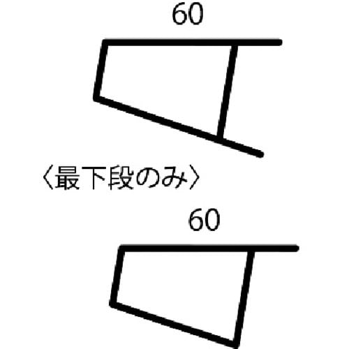 アルインコ 高段差用伸縮脚付きはしご兼用脚立 天板