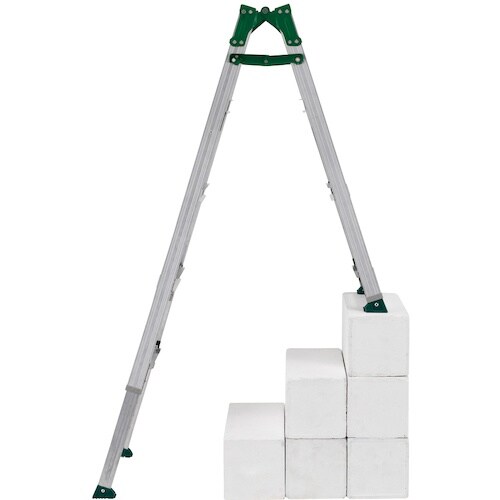 アルインコ 高段差用伸縮脚付きはしご兼用脚立 天板