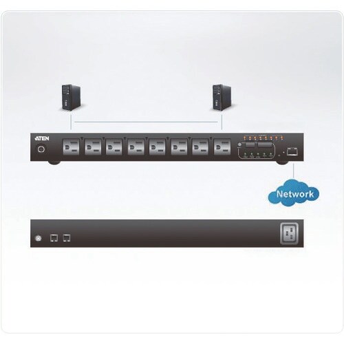 ATEN eco PDU/8ポート/エネルギー管理
