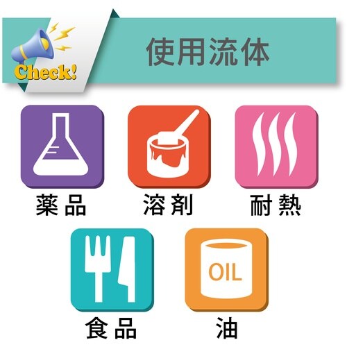 TOYOX 耐薬品・食品用フッ素ホース トヨフッソ