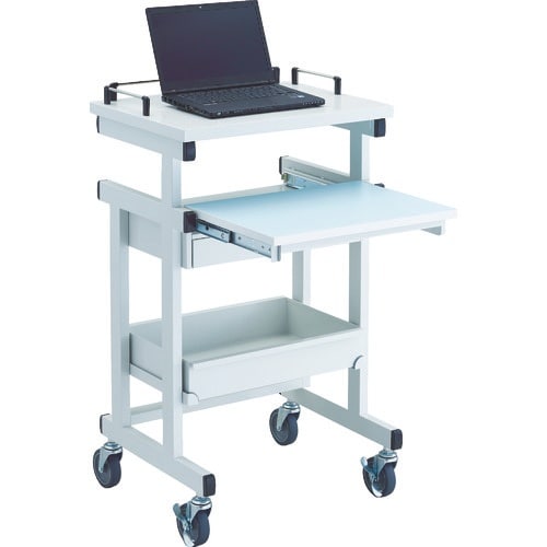 TRUSCO パソコンカート 中棚スライド式