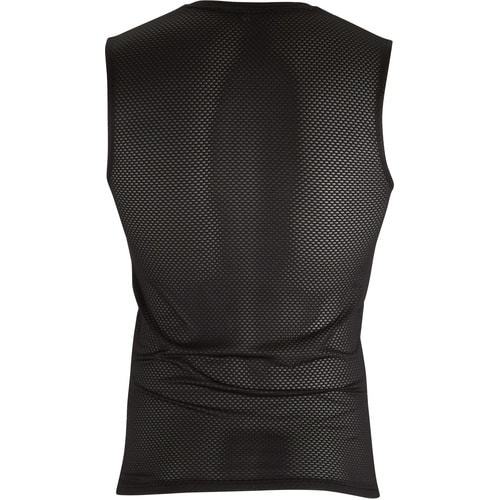 カジメイク クレーターメッシュノースリーブ ブラッ