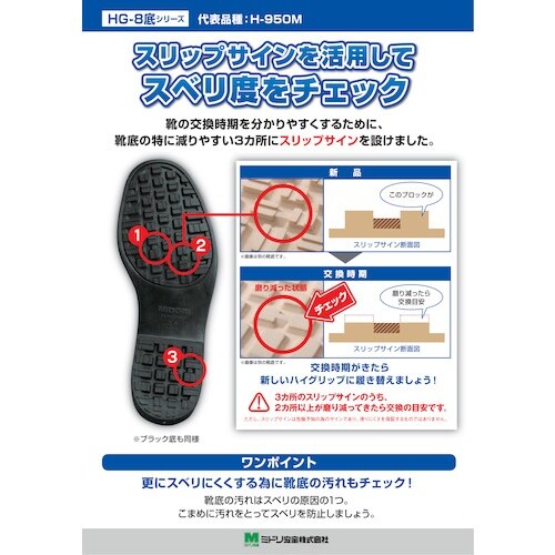 ミドリ安全 男性用超耐滑作業靴 ハイグリップ ロー