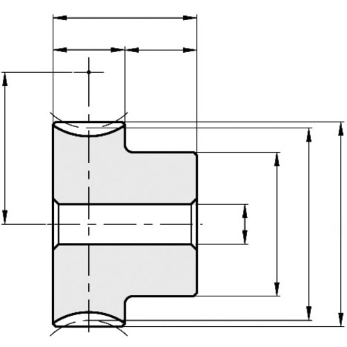KHK ウォームホイールAG0.5−40R1