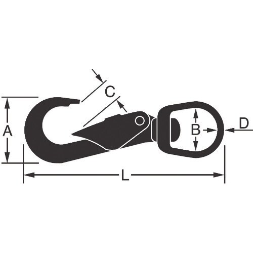 ニッサチェイン ステンレバースナップ 90mm (