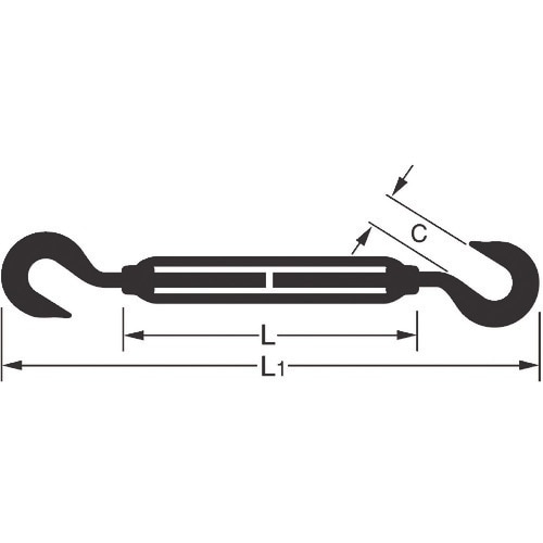 ニッサチェイン ステンターンバックル 5mm (1