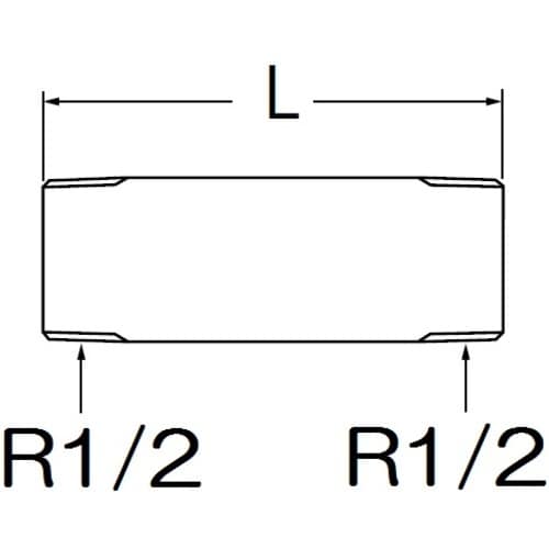 SANEI 砲金長ニップル