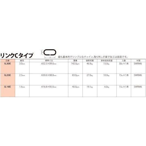 ニッサチェイン ファインカラーチェン 30m 黒