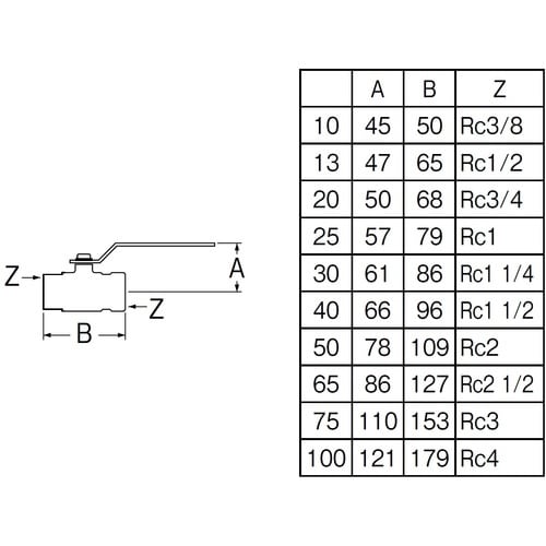 SANEI ボールバルブT型