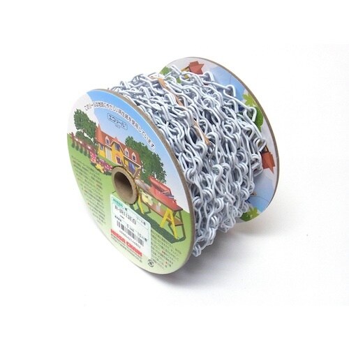 ニッサチェイン 鉄カラーライト 15m巻 白