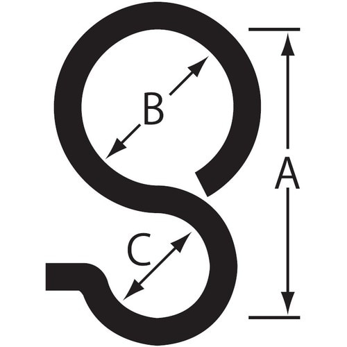 ニッサチェイン ユニクロ鉄Pフック (300個入)