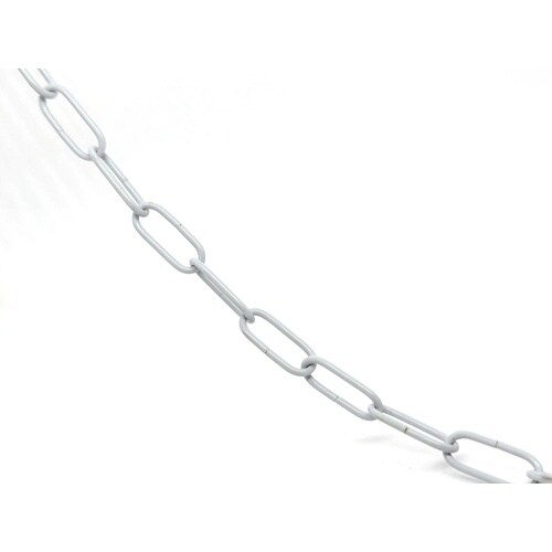 ニッサチェイン 鉄カラーリンクC 15m巻 白
