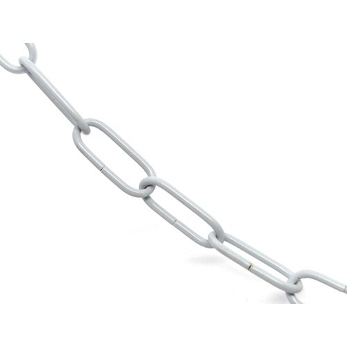 ニッサチェイン 鉄カラーリンクC 15m巻 白