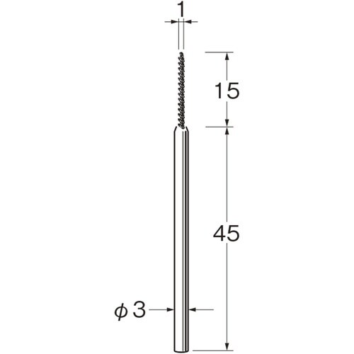 リューター スパイラルブラシ軸径(mm):3毛材: