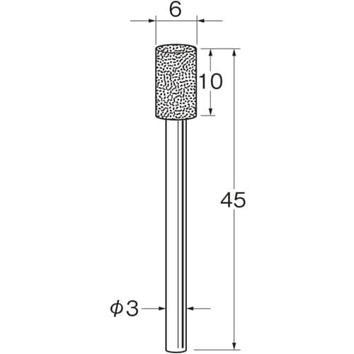 リューター 軸付電着ダイヤモンド砥石D3160