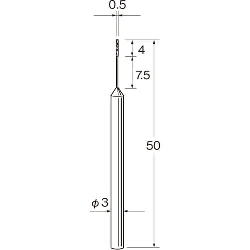 リューター 機械研削用軸付電着ダイヤモンド砥石(イ
