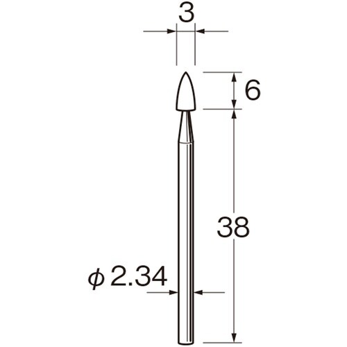 リューター 精密加工用軸付砥石