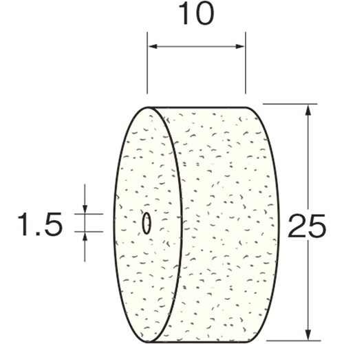 リューター ホイール型フェルトバフホイール型幅(m
