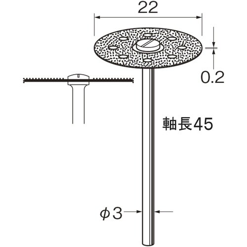 リューター 電着ダイヤモンドディスクD9522