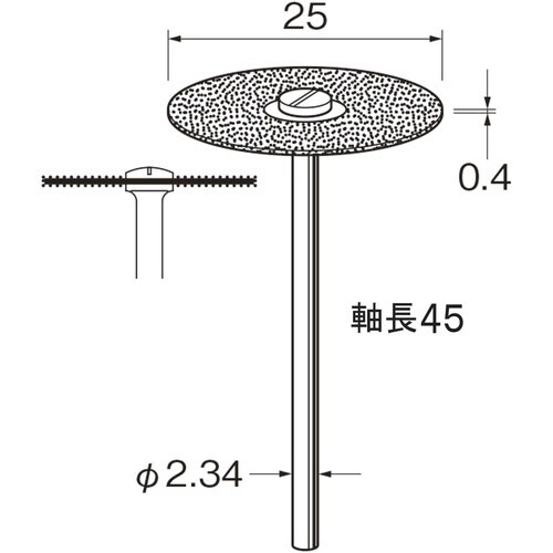 リューター 電着ダイヤモンドディスクD9617
