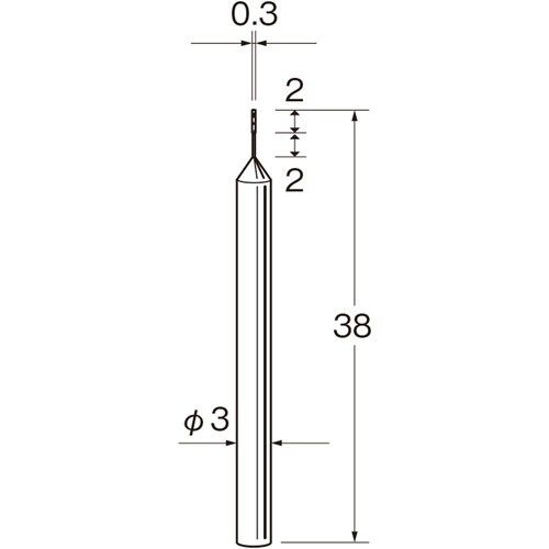 リューター 機械研削用軸付電着ダイヤモンド砥石(イ