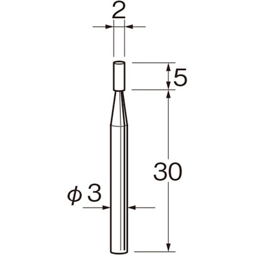 リューター 軸付砥石