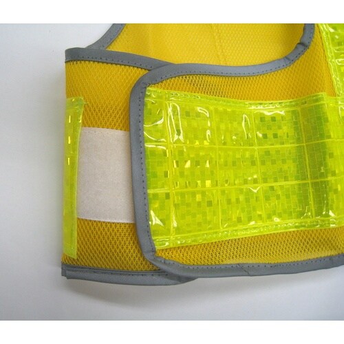 ミズケイ 安全ベスト「フチピカFlash」<黄/黄