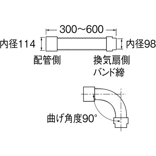 SANEI 換気用フレキジョイント