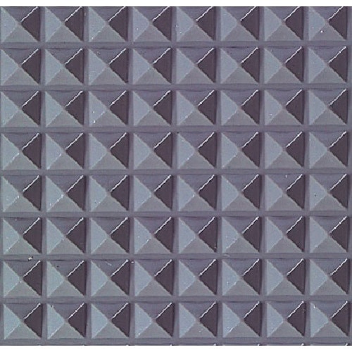 テラモト ビニール長マットピラミッド型 灰