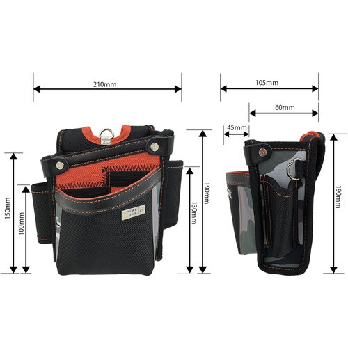 KH SAKURA 腰袋 小 ホルダー付 オレンジ