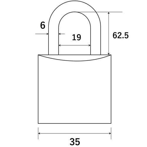 WAKI ステンレス吊長南京錠
